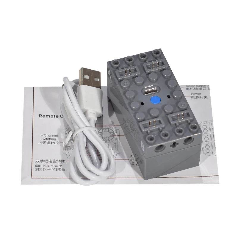 MOC NEW Multifunction 2.4G Bluetooth Lithium Battery Power Unit Upgrade Remote Control Kit Building Block Bricks DIY Particles Toys Building Bricks MOC - ToylandEU