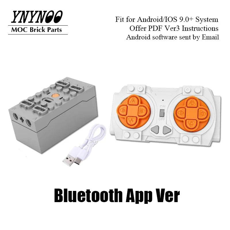 MOC NEW Multifunction 2.4G Bluetooth Lithium Battery Power Unit Upgrade Remote Control Kit Building Block Bricks DIY Particles Toys Building Bricks MOC - ToylandEU