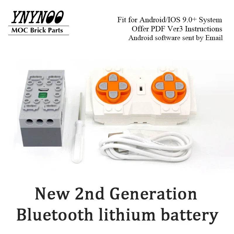 MOC NEW Multifunction 2.4G Bluetooth Lithium Battery Power Unit Upgrade Remote Control Kit Building Block Bricks DIY Particles Toys Building Bricks MOC - ToylandEU