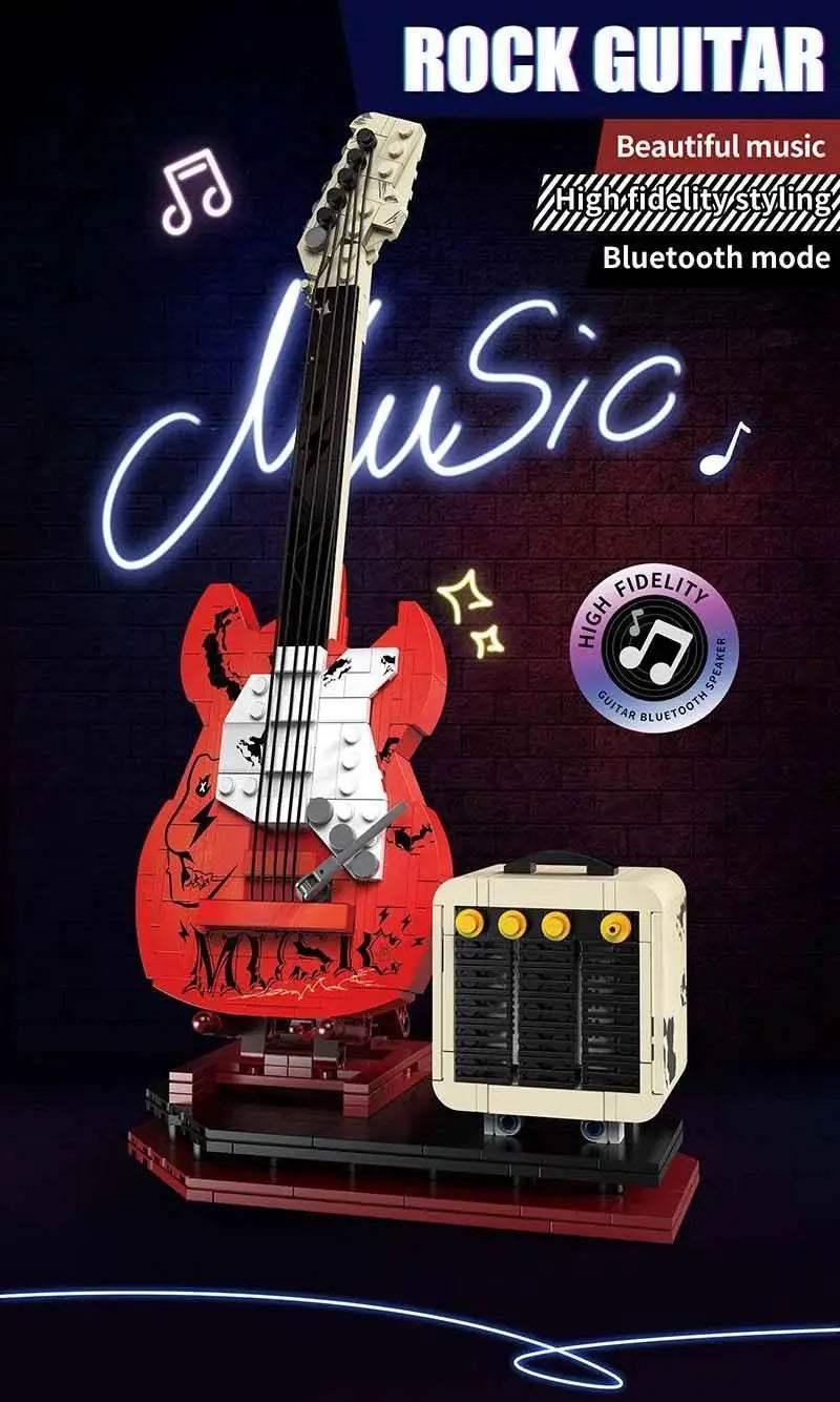 New 500pcs Technical Creative APP Guitar Building Blocks Bricks - ToylandEU