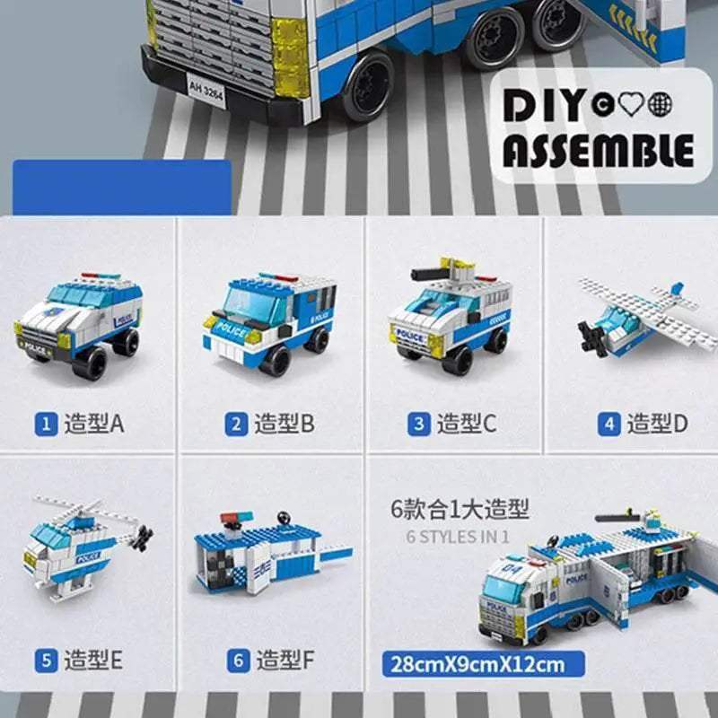  Educational Building Blocks 6in1 Set Toyland EU -  ToylandEU™