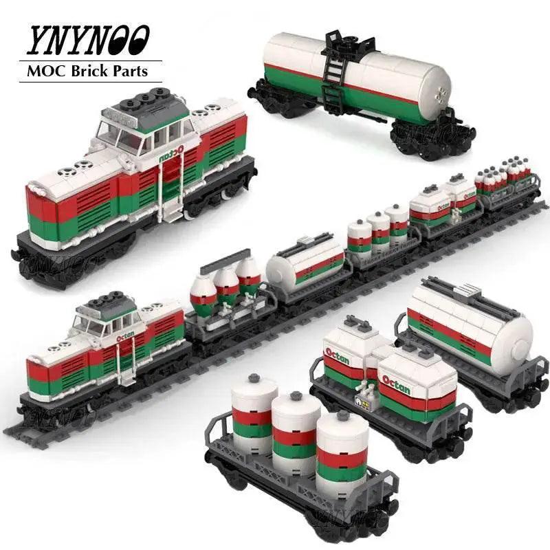  MOC New Hot MOC Building Blocks Octan Train Tank Car Model Toys Building Bricks MOC -  ToylandEU™