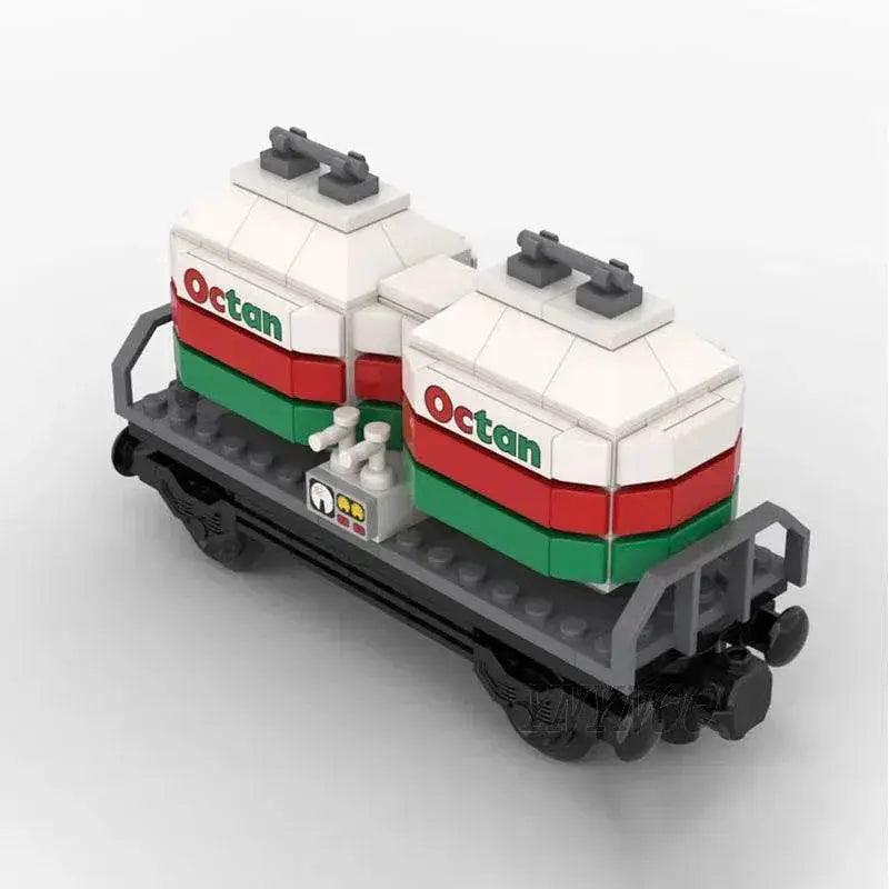  MOC New Hot MOC Building Blocks Octan Train Tank Car Model Toys Building Bricks MOC -  ToylandEU™