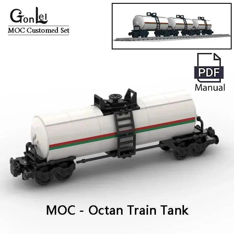  MOC New Hot MOC Building Blocks Octan Train Tank Car Model Toys Building Bricks MOC -  ToylandEU™