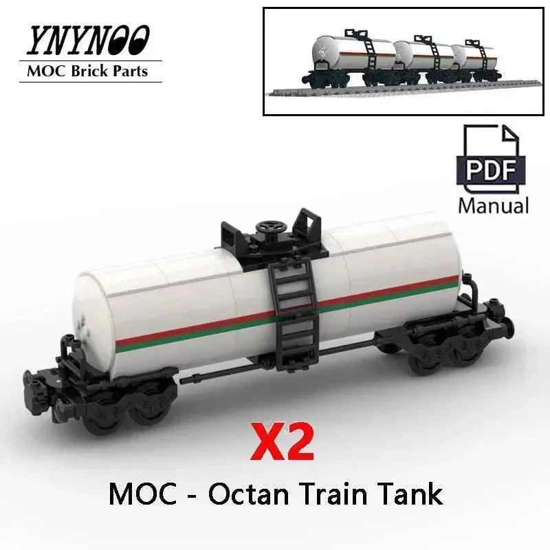  MOC New Hot MOC Building Blocks Octan Train Tank Car Model Toys Building Bricks MOC -  ToylandEU™