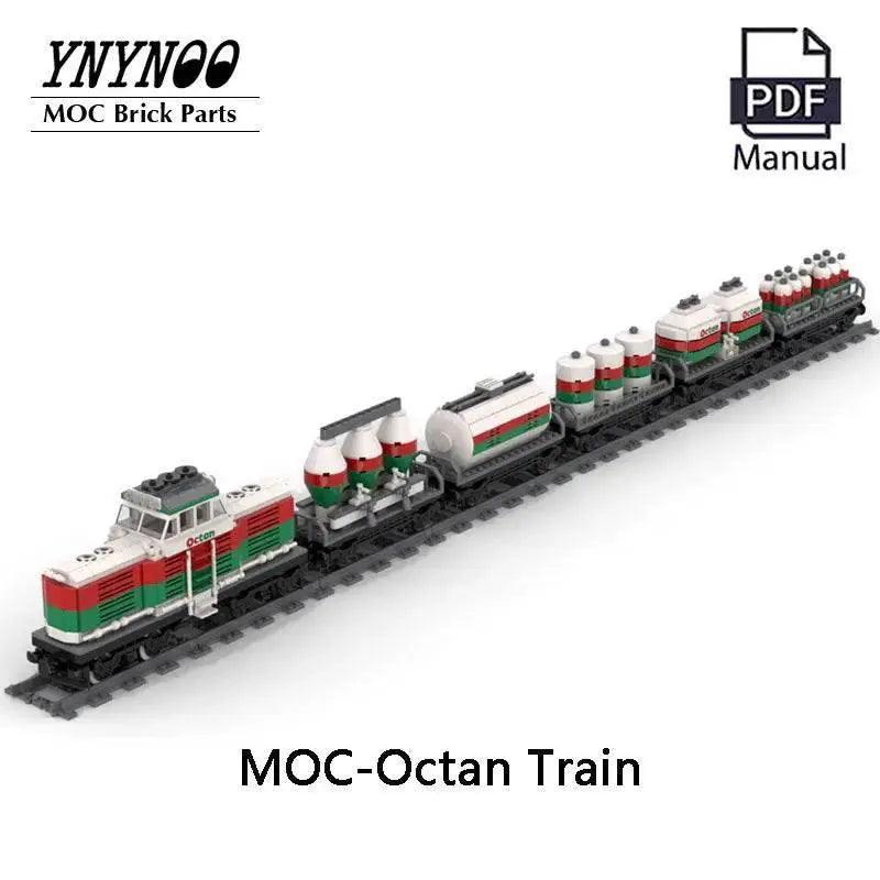  MOC New Hot MOC Building Blocks Octan Train Tank Car Model Toys Building Bricks MOC -  ToylandEU™