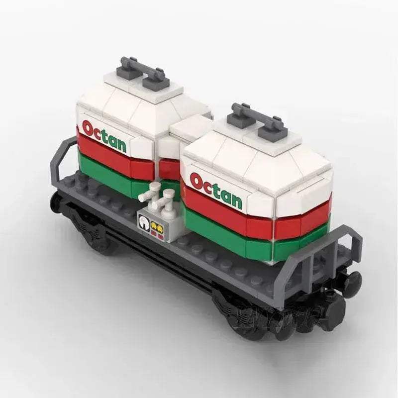  MOC New Hot MOC Building Blocks Octan Train Tank Car Model Toys Building Bricks MOC -  ToylandEU™