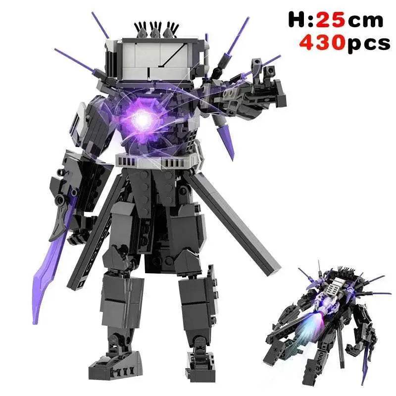New Skibidi Toileted Giant Titan TVman Upgrade Speakerman Building Blocks Animation Figure Model Toys for Kids Ideas Gifts Christmas - ToylandEU