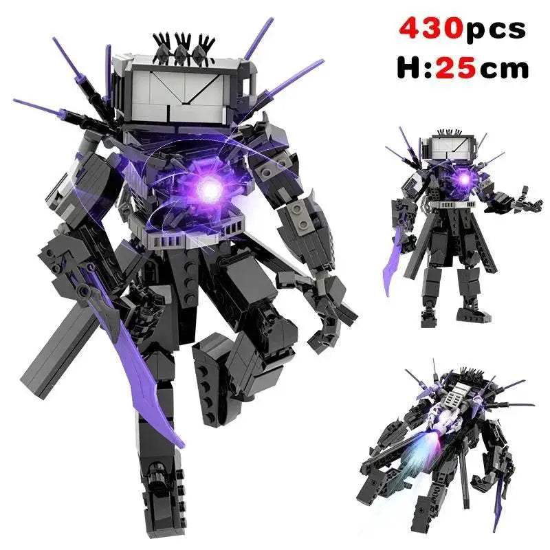 New Skibidi Toileted Giant Titan TVman Upgrade Speakerman Building Blocks Animation Figure Model Toys for Kids Ideas Gifts Christmas - ToylandEU