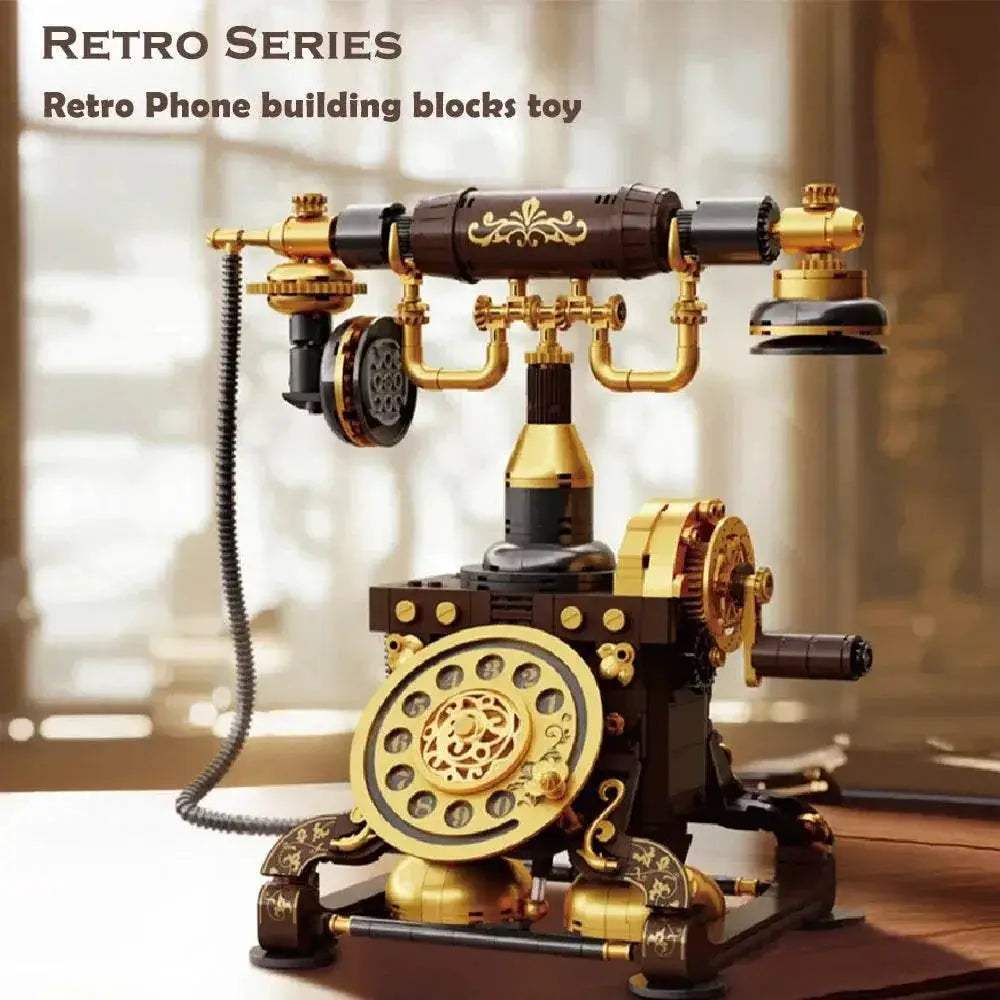 New Vintage Telephone Model Building Blocks Toys for Kids - ToylandEU