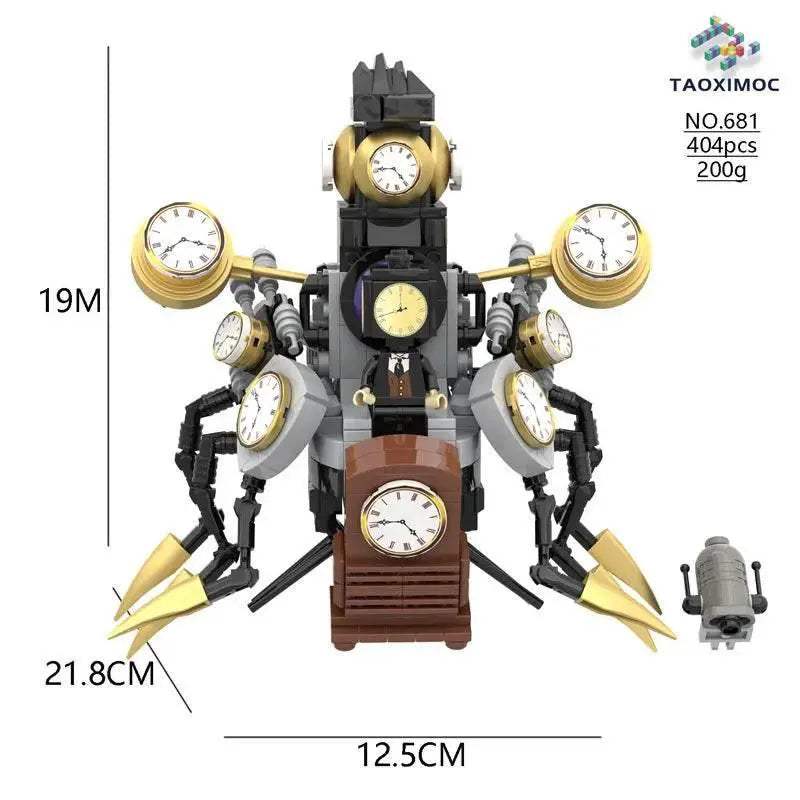 NewMoc Skibidi Toilet Man Building Blocks Camera Speaker Bricks Audio Robot Model Set for Kids and Adults Gift - ToylandEU