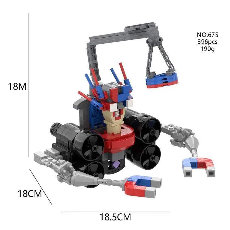 NewMoc Skibidi Toilet Man Building Blocks Camera Speaker Bricks Audio Robot Model Set for Kids and Adults Gift - ToylandEU