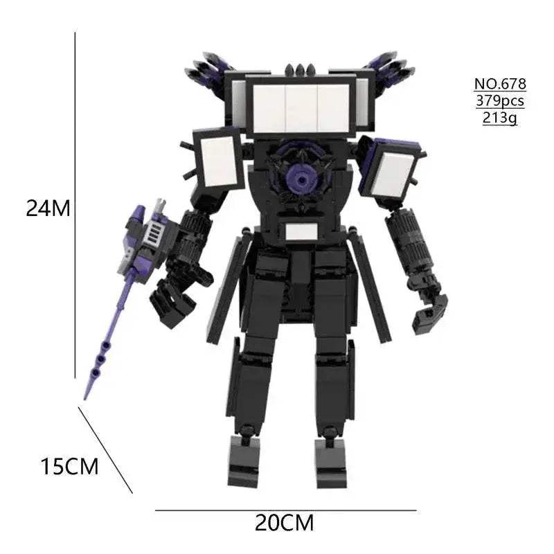 NewMoc Skibidi Toilet Man Building Blocks Camera Speaker Bricks Audio Robot Model Set for Kids and Adults Gift - ToylandEU
