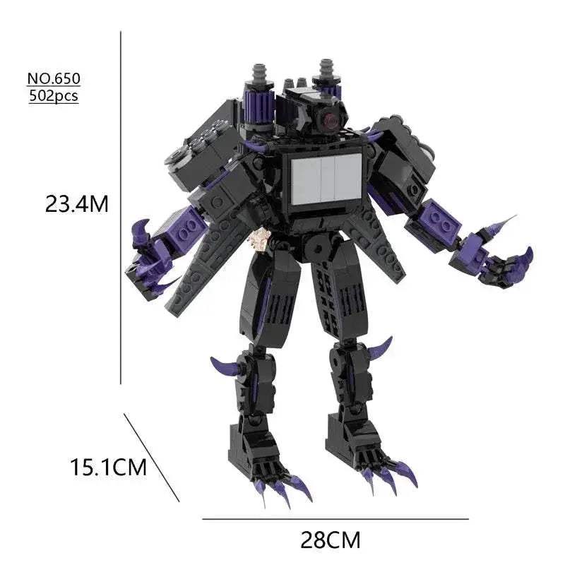 NewMoc Skibidi Toilet Man Building Blocks Camera Speaker Bricks Audio Robot Model Set for Kids and Adults Gift - ToylandEU