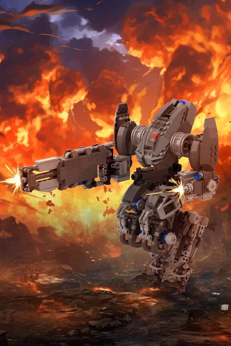 MOC Phobos Robot Model Building Blocks Demon Warrior Mecha Building Bricks MOC - ToylandEU