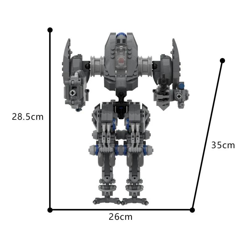 MOC Phobos Robot Model Building Blocks Demon Warrior Mecha Building Bricks MOC - ToylandEU