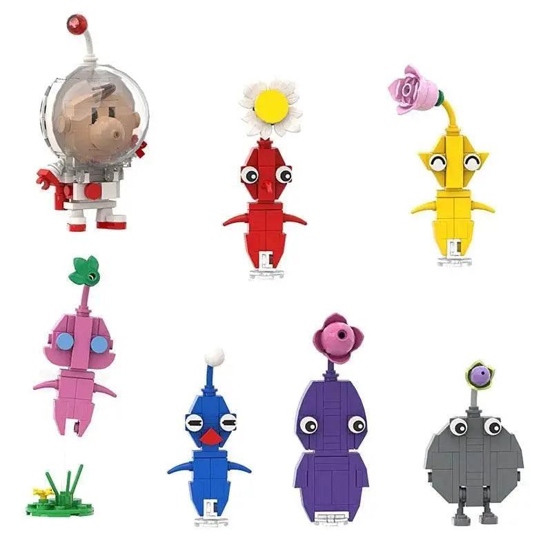  MOC Pikmin Game Plant Character Building Block Set DIY Building Bricks MOC -  ToylandEU™