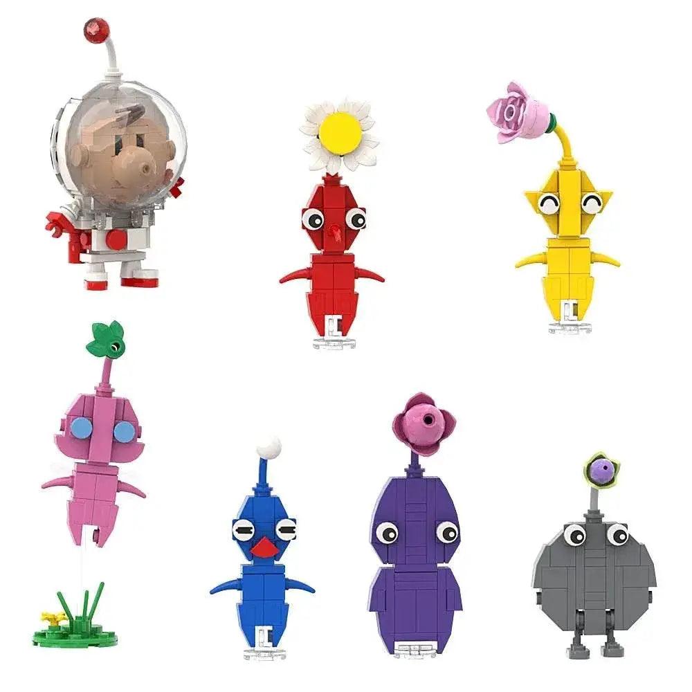  MOC Pikmin Game Plant Character Building Block Set DIY Building Bricks MOC -  ToylandEU™