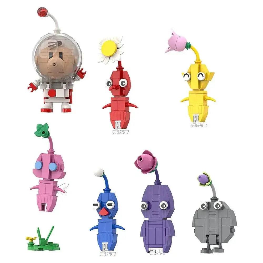  MOC Pikmin Game Plant Character Building Block Set DIY Building Bricks MOC -  ToylandEU™