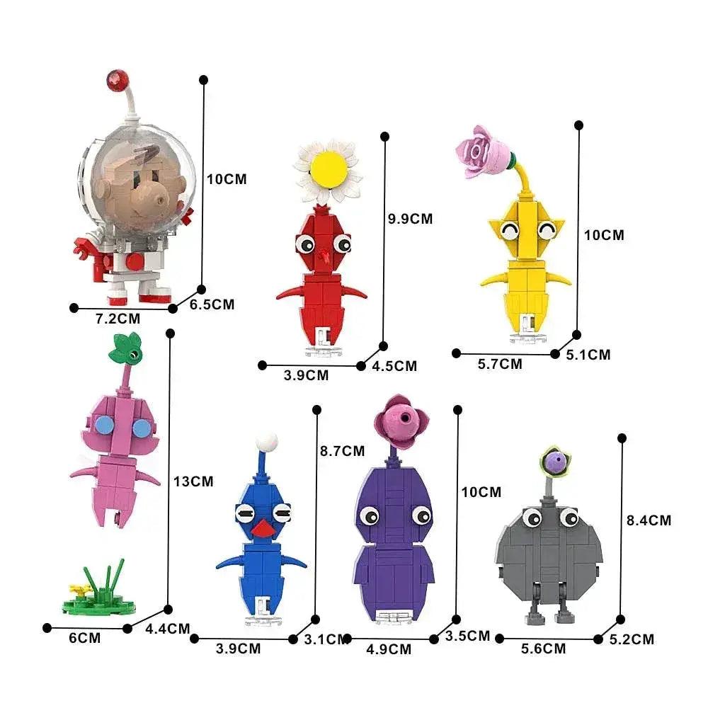  MOC Pikmin Game Plant Character Building Block Set DIY Building Bricks MOC -  ToylandEU™