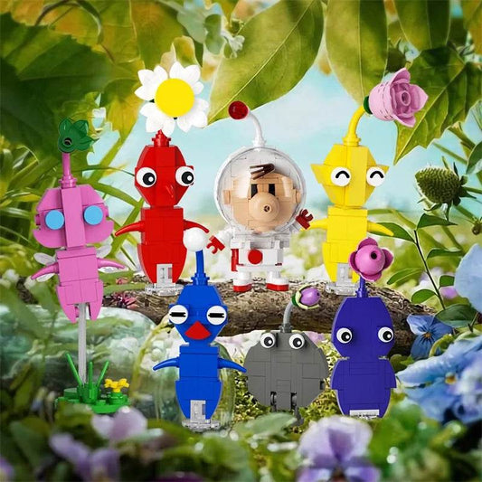 MOC Pikmin Game Plant Character Building Block Set DIY Building Bricks MOC - ToylandEU