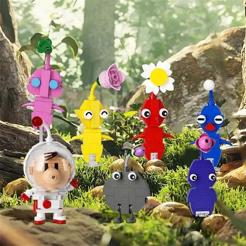 MOC Pikmin Game Plant Character Building Block Set DIY Building Bricks MOC - ToylandEU