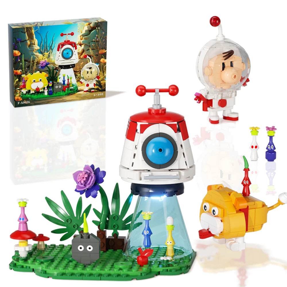 MOC Pikmin Video Game Building Block Cute Cartoon Building Bricks MOC Gift - ToylandEU