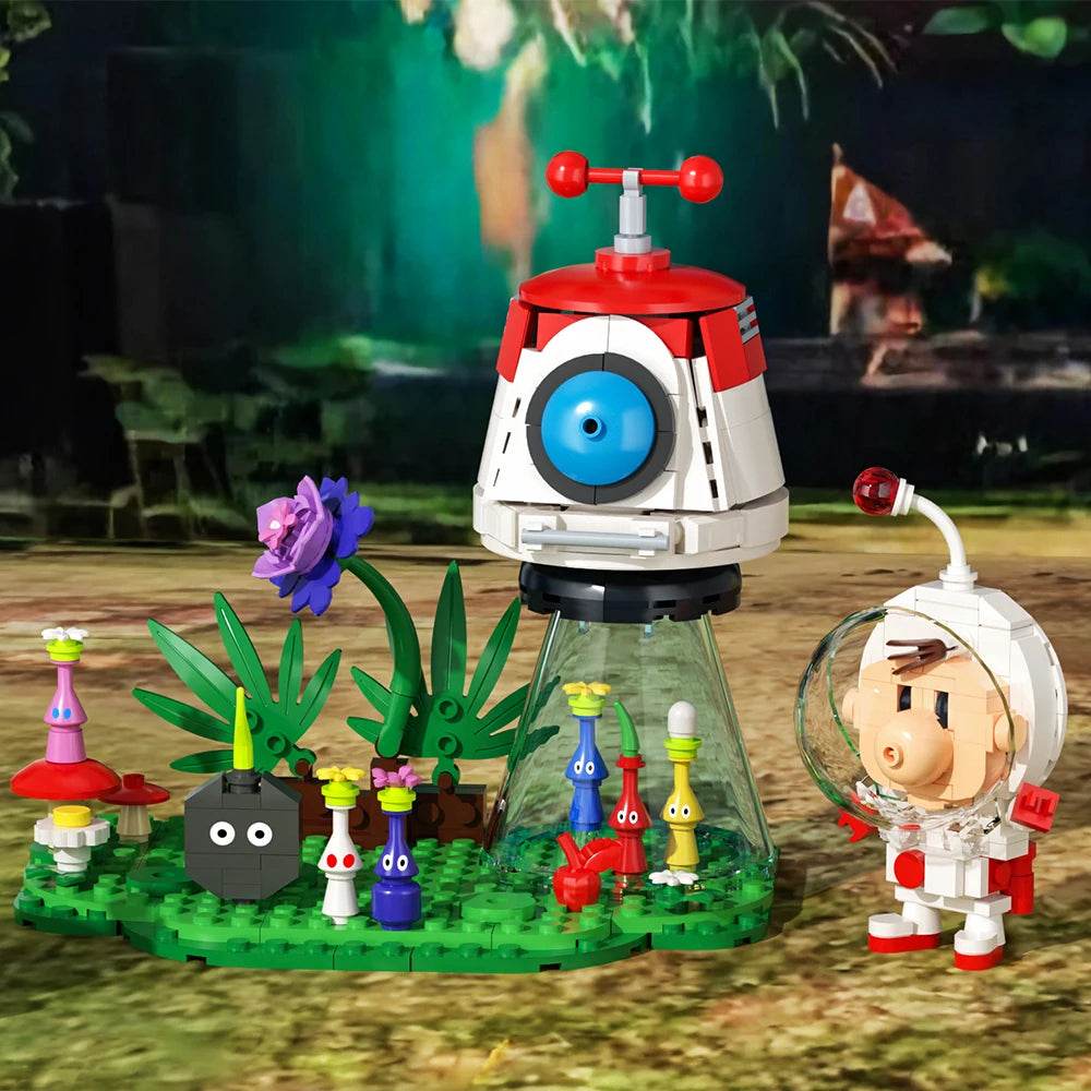 MOC Pikmin Video Game Building Block Cute Cartoon Building Bricks MOC Gift - ToylandEU
