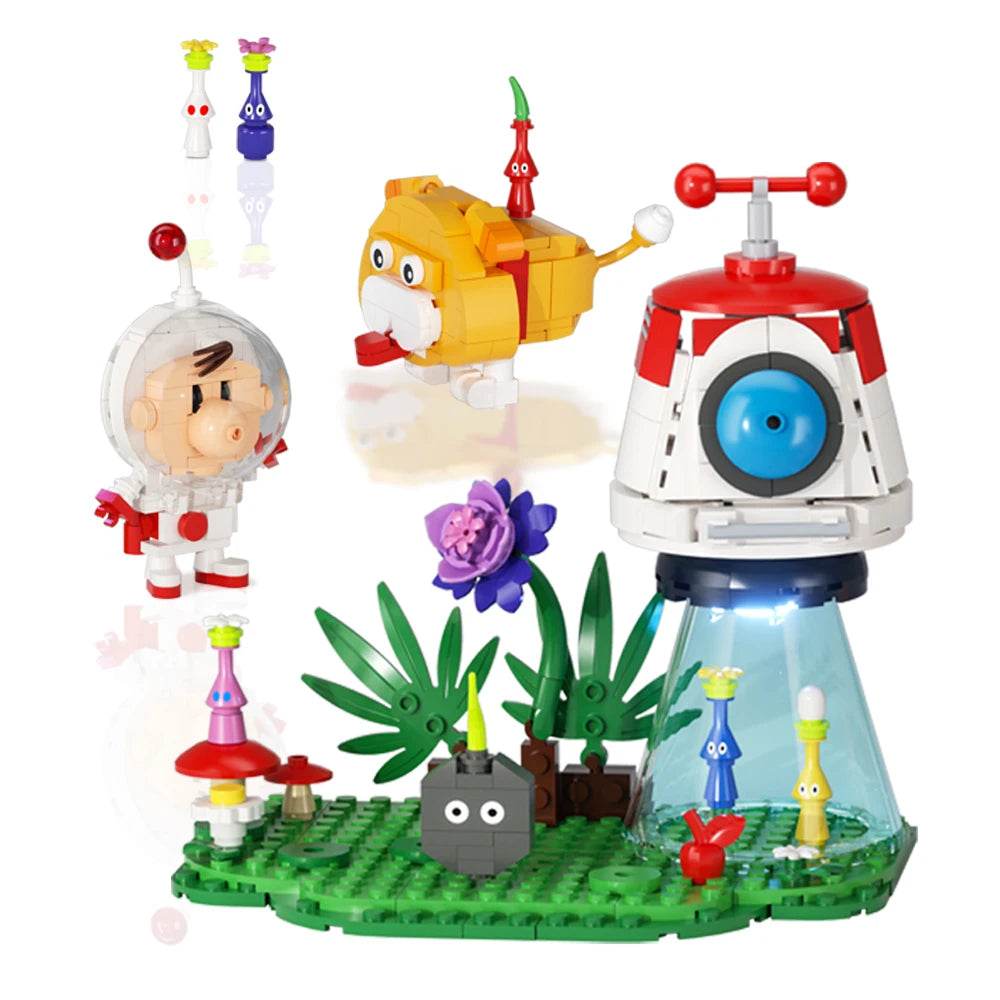 MOC Pikmin Video Game Building Block Cute Cartoon Building Bricks MOC Gift - ToylandEU
