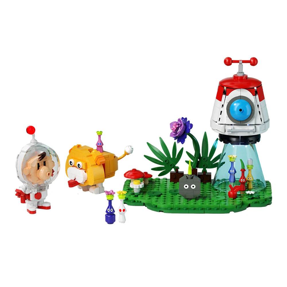 MOC Pikmin Video Game Building Block Cute Cartoon Building Bricks MOC Gift - ToylandEU