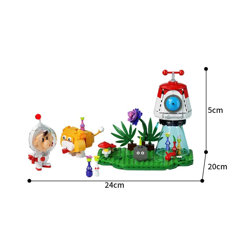 MOC Pikmin Video Game Building Block Cute Cartoon Building Bricks MOC Gift - ToylandEU