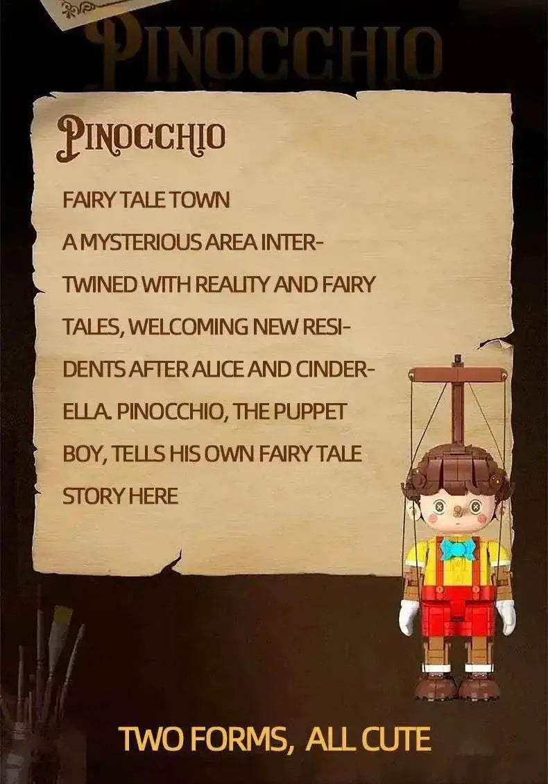 Pinocchio Building Blocks Classic Fairy Tale Doll Model Gifts - ToylandEU