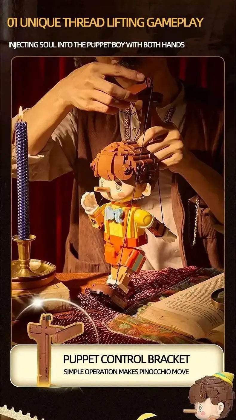 Pinocchio Building Blocks Classic Fairy Tale Doll Model Gifts - ToylandEU