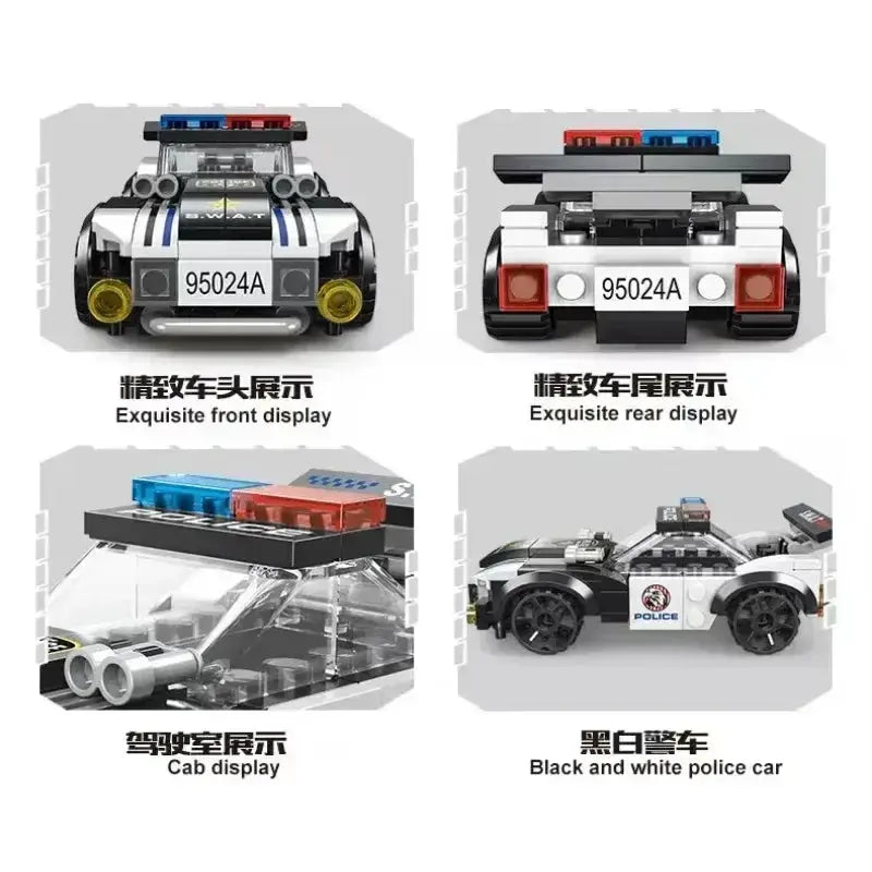 MOC MOC MOC Police Patrol Car Building Blocks Set Lego Compatible - ToylandEU