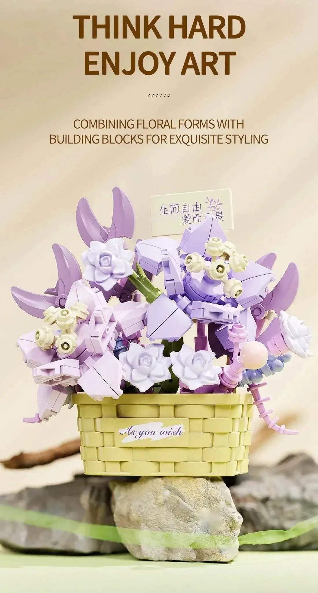 Potted Flower Basket Building Blocks Creative Bonsai Plant - ToylandEU