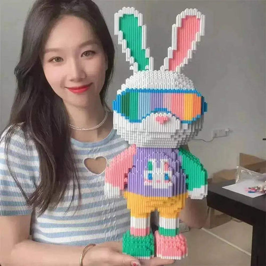Premium 3D Building Blocks Candy Rabbit Theme Adults - ToylandEU