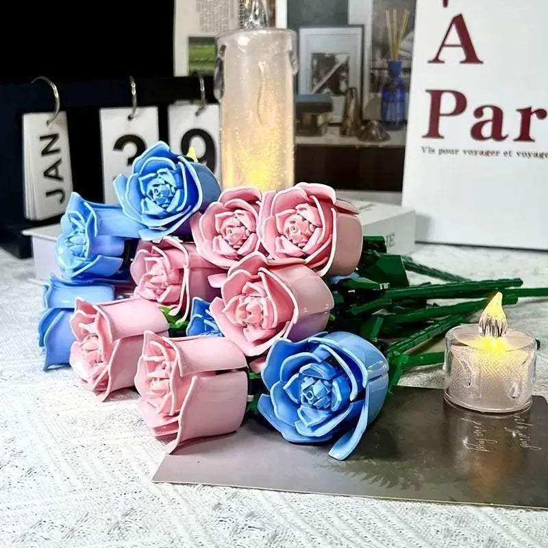  Premium 3D Rose Building Blocks Set Toyland EU -  ToylandEU™