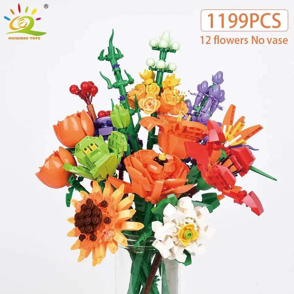  Premium 3D Sunflower Bouquet Building Blocks Toyland EU -  ToylandEU™