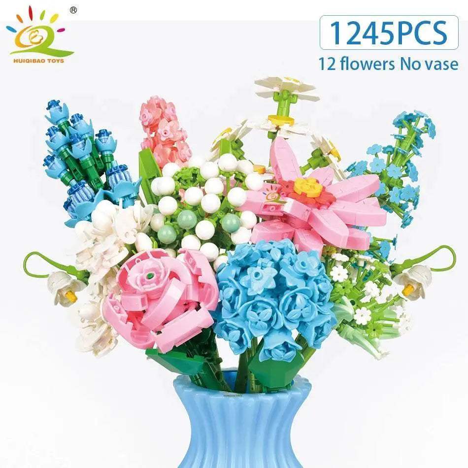  Premium 3D Sunflower Bouquet Building Blocks Toyland EU -  ToylandEU™