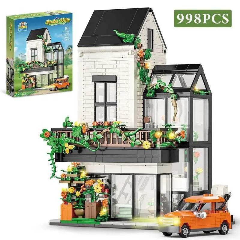  Deluxe Building Blocks Set Flower House Toyland EU -  ToylandEU™