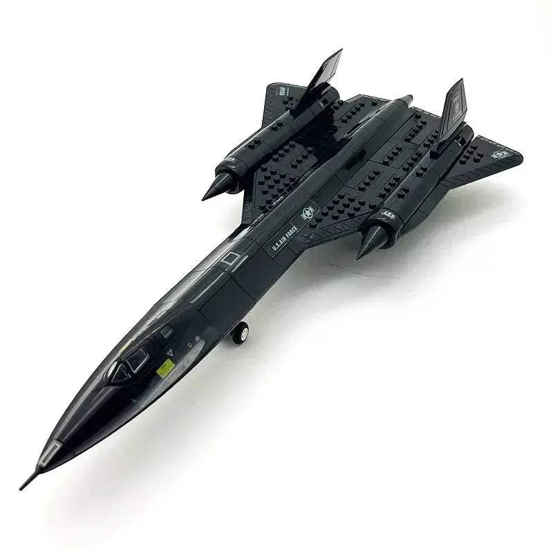 Premium Building Blocks Kit Military Aircraft Dual Models F15 And Apache For Boys And Collectors - ToylandEU