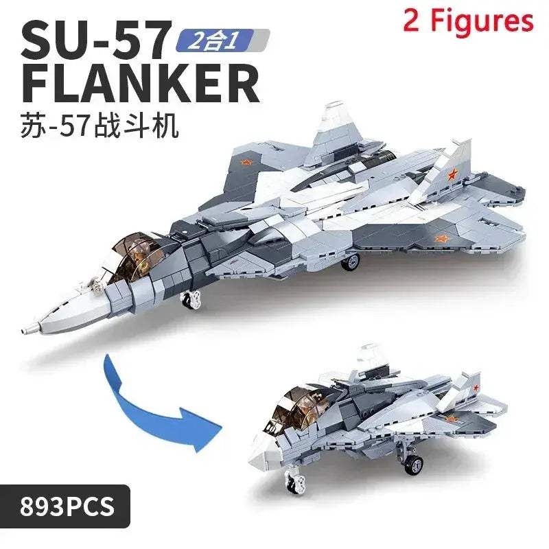 Premium Building Blocks Lego Compatible MOC ZTZ99ASJ35J36 WW2 Armed Aircraft Fighter Bomber Gift For Boys - ToylandEU