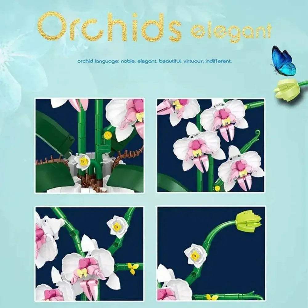  Premium Building Blocks Orchid Bonsai Model3D Toyland EU -  ToylandEU™