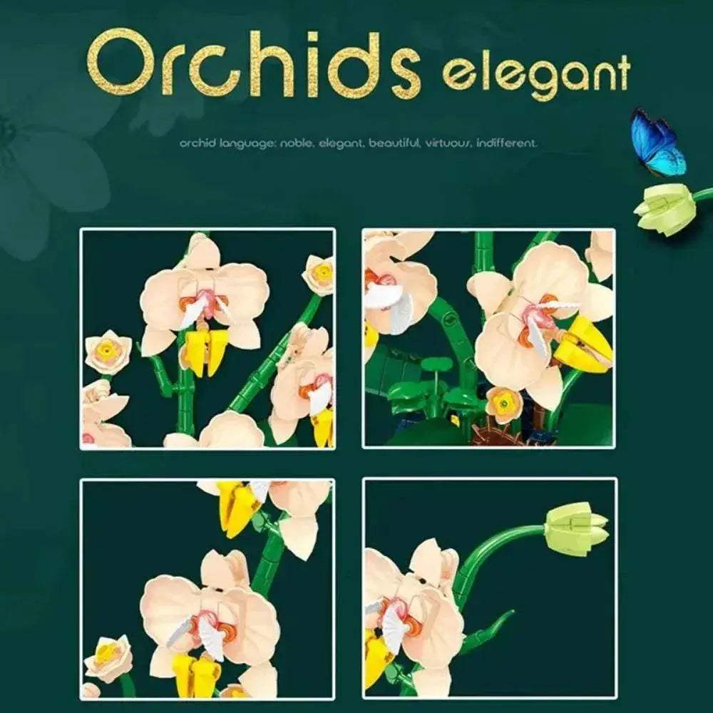  Premium Building Blocks Orchid Bonsai Model3D Toyland EU -  ToylandEU™