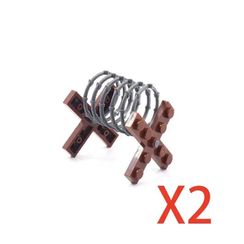 Premium Building Blocks Set Camouflage Military Equipment With Roadblock And Aircraft Parts For Kids - ToylandEU