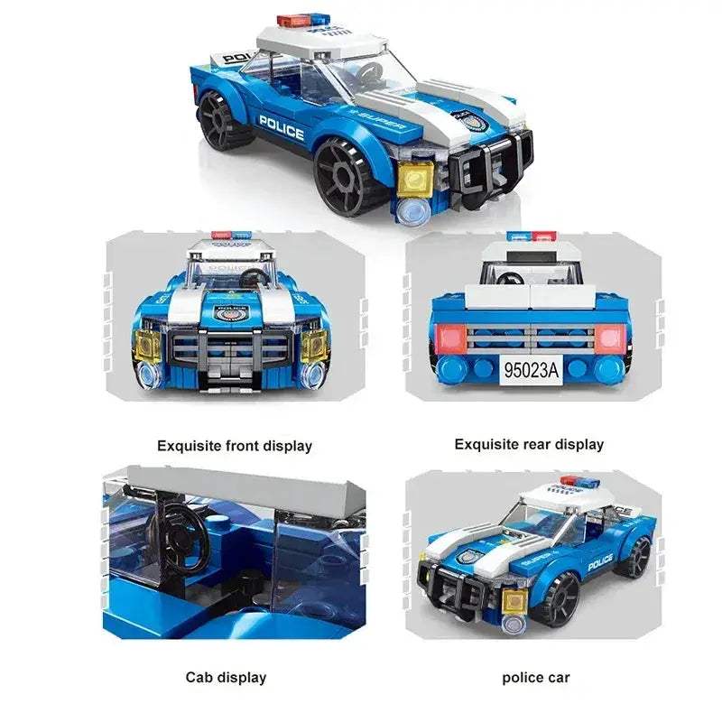 Premium Building Blocks Set Compatible With Lego City Police Helicopter Car Plane MOC Educational Toy For Children - ToylandEU