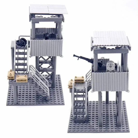 Premium Building Blocks World War II Observation Tower Sentry Scene MOC DIY Set For Children Compatible With LEGO - ToylandEU
