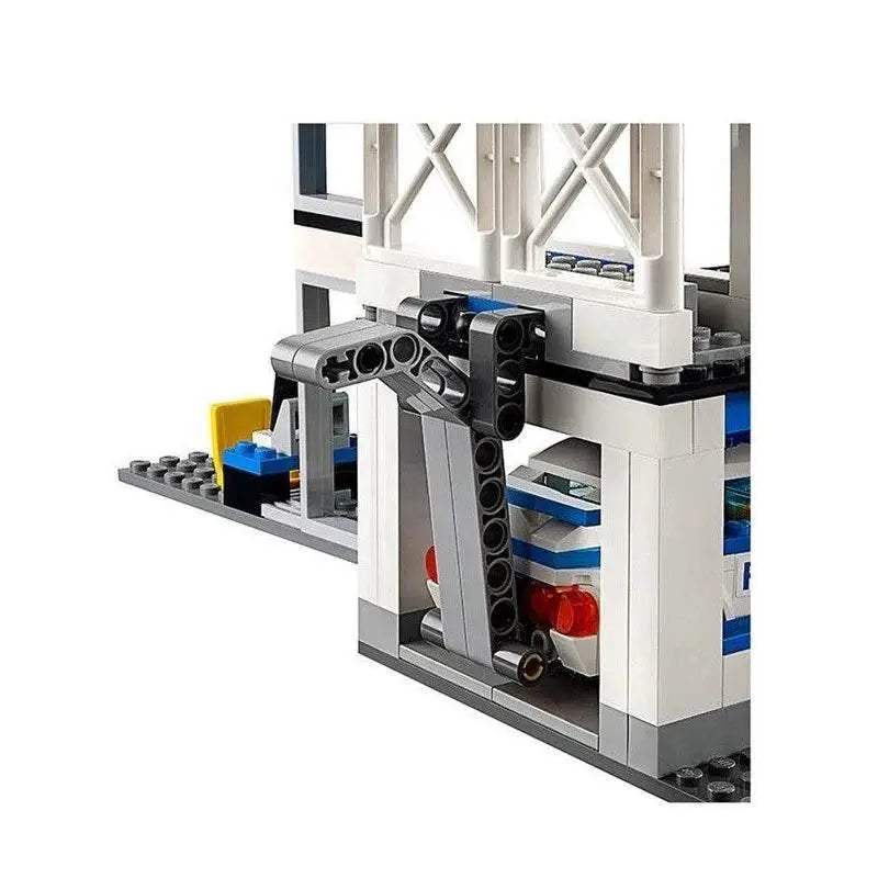 Premium City Police Station Building Blocks Set With Helicopter Car SWAT Prison Figures For Kids - ToylandEU