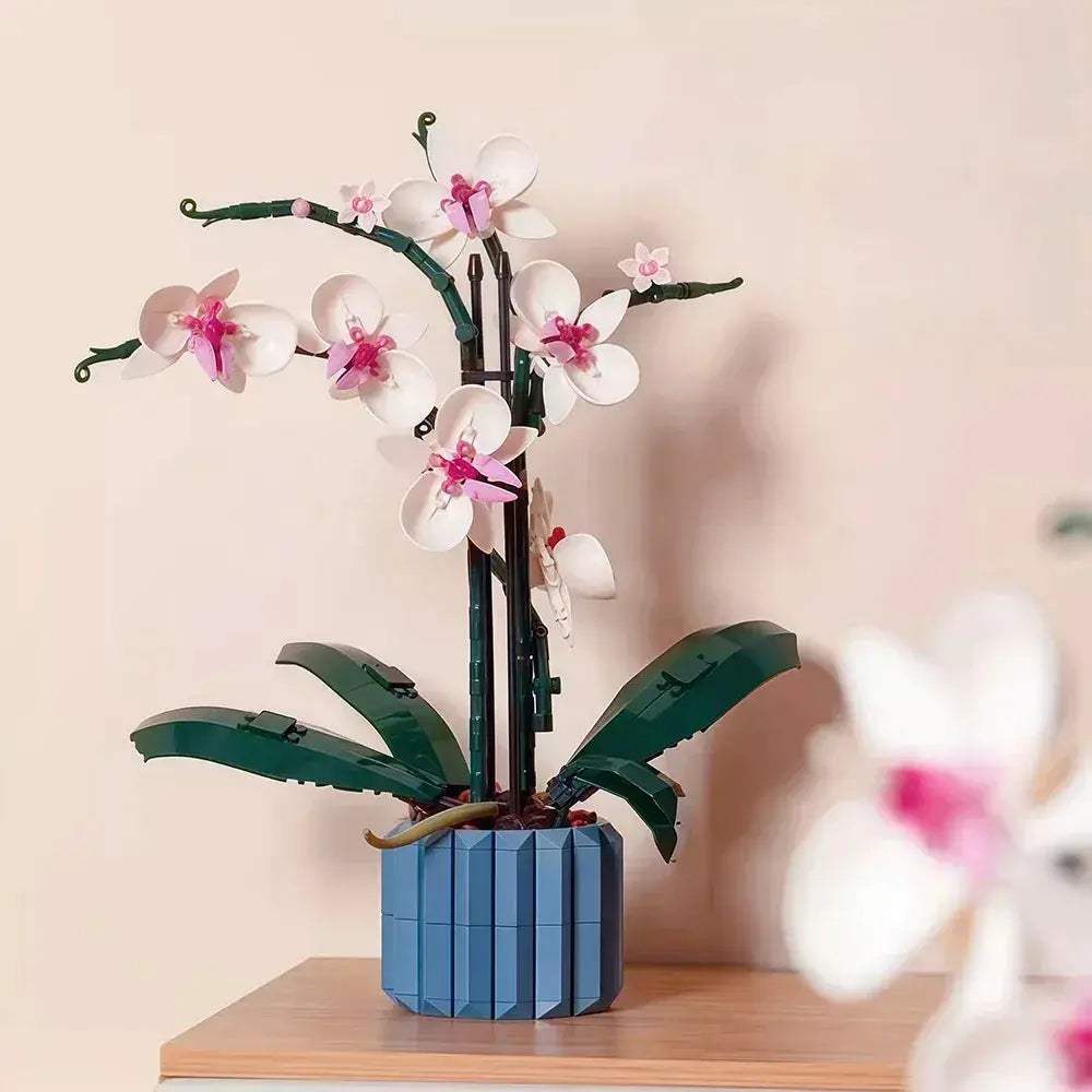 Premium DIY Flower Bouquet Building Blocks Kit With Violet And Tulip 3D Eternal Love Gift For Flower Lovers - ToylandEU