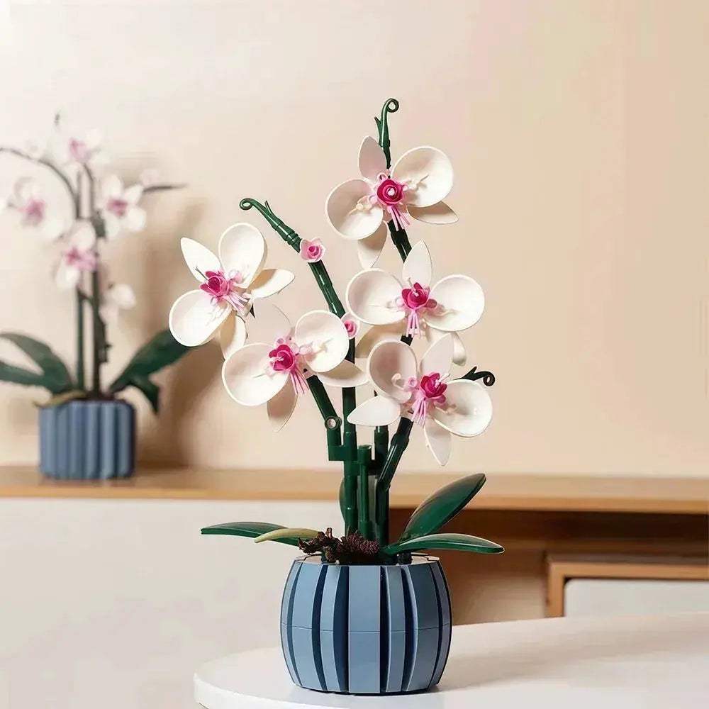 Premium DIY Flower Bouquet Building Blocks Kit With Violet And Tulip 3D Eternal Love Gift For Flower Lovers - ToylandEU